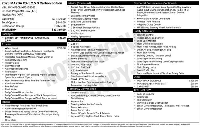 Used 2023 MAZDA CX-5 Carbon Edition image 47