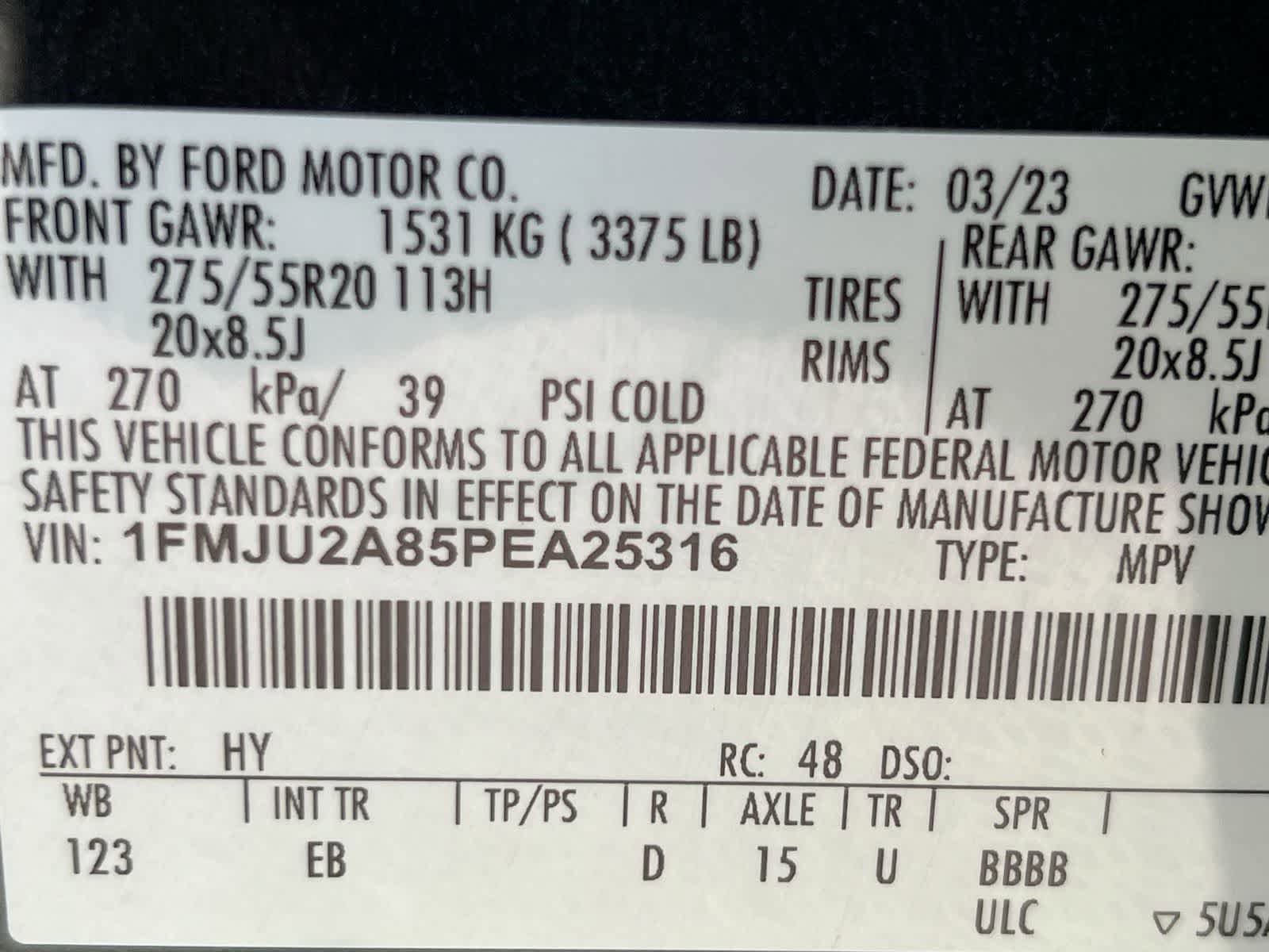 Certified 2023 Ford Expedition Limited AWD/4WD image 35