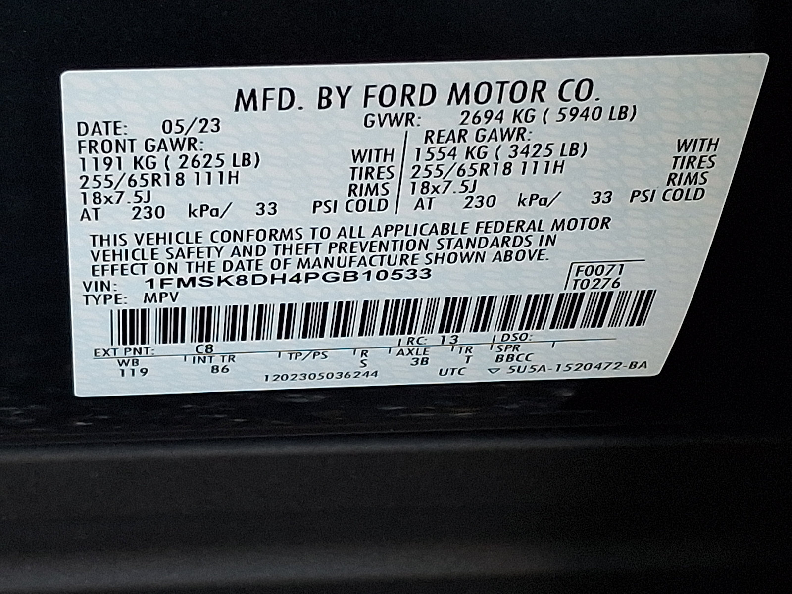 Certified 2023 Ford Explorer XLT AWD/4WD image 28