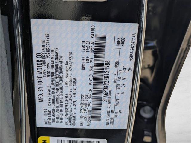 Certified 2019 Ford Fusion Titanium FWD image 26