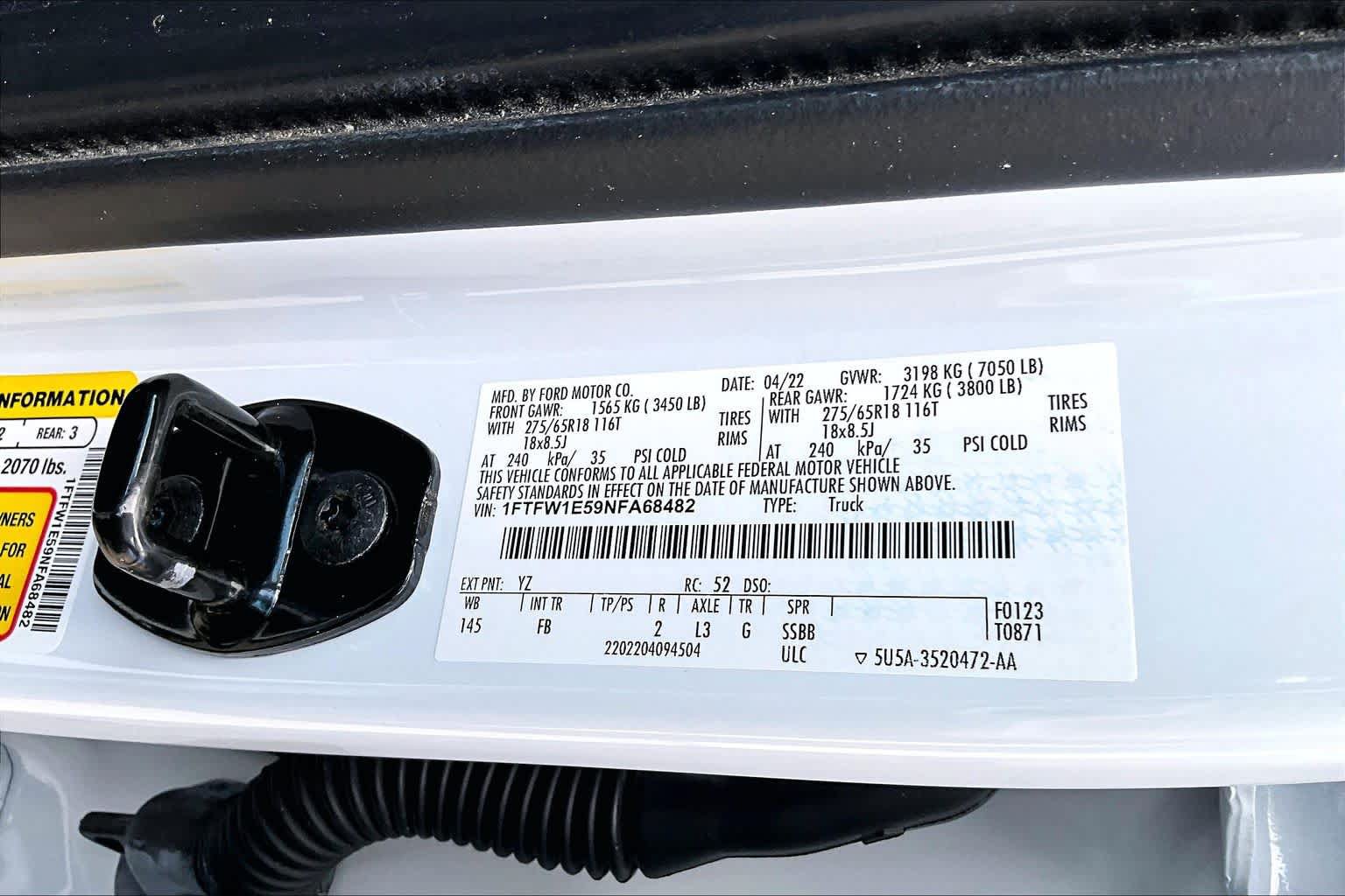 Certified 2022 Ford F150 XLT w/ Equipment Group 301A Mid AWD/4WD image 34