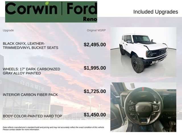 Certified 2025 Ford Bronco Raptor w/ Interior Carbon Fiber Pack AWD/4WD image 3