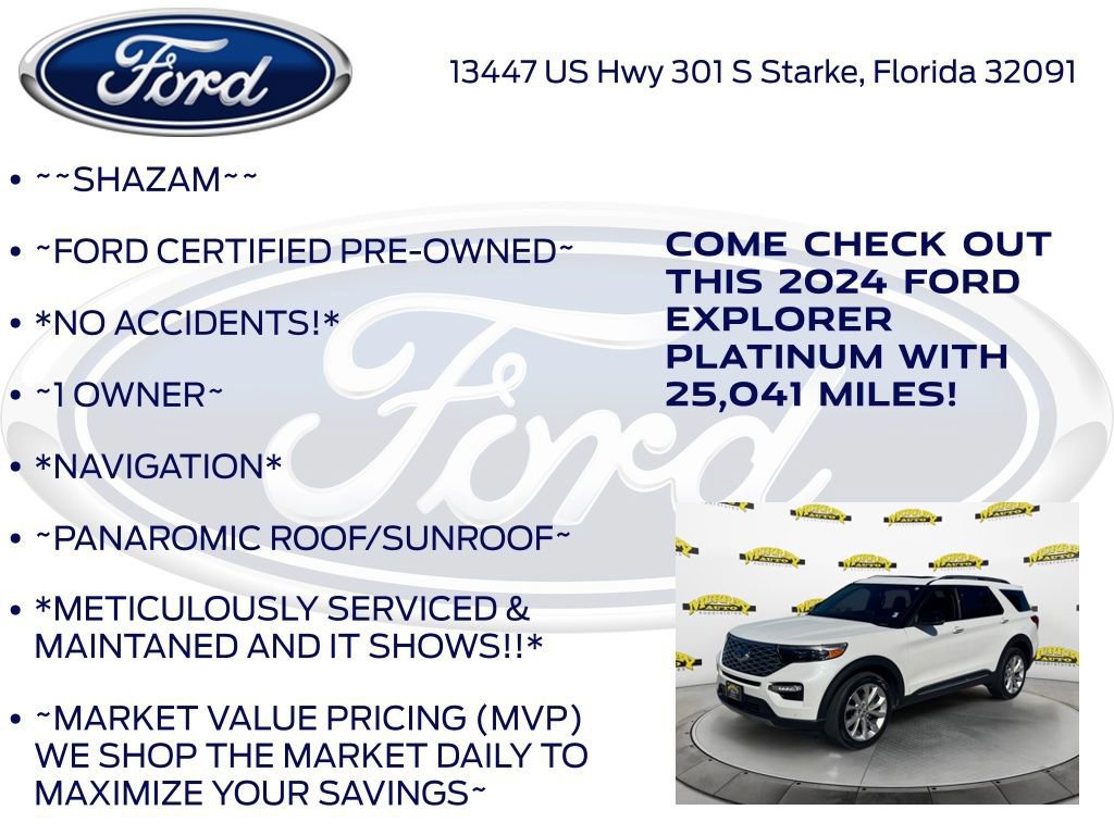 Certified 2024 Ford Explorer Platinum w/ Technology Package image 11