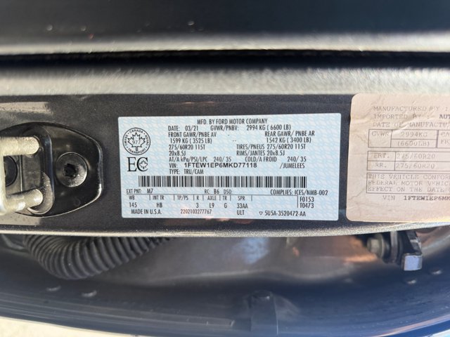 Certified 2021 Ford F150 Lariat w/ Equipment Group 502A High AWD/4WD image 24