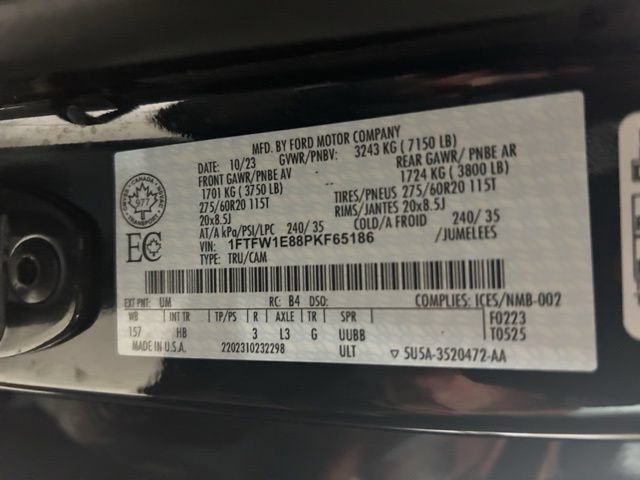Certified 2023 Ford F150 Lariat w/ Equipment Group 502A High AWD/4WD image 31