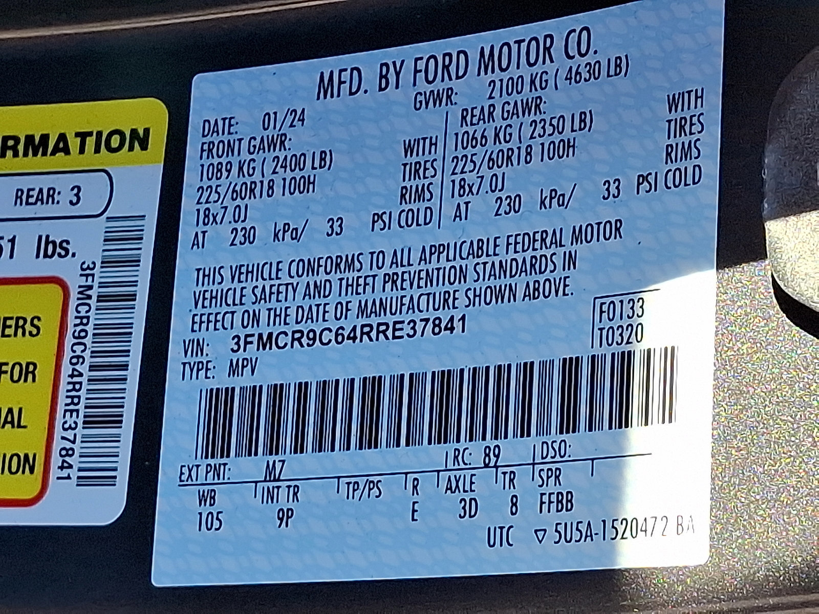 Certified 2024 Ford Bronco Sport Outer Banks image 26