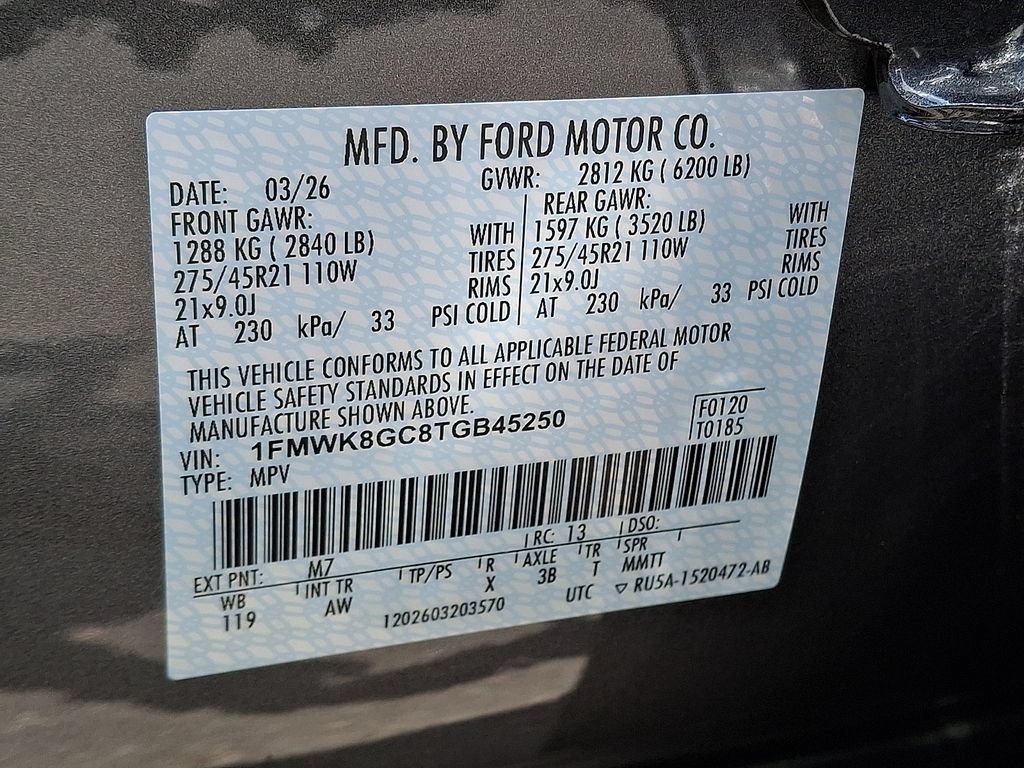 Certified 2026 Ford Explorer ST w/ Sun And Sound Package AWD/4WD image 30