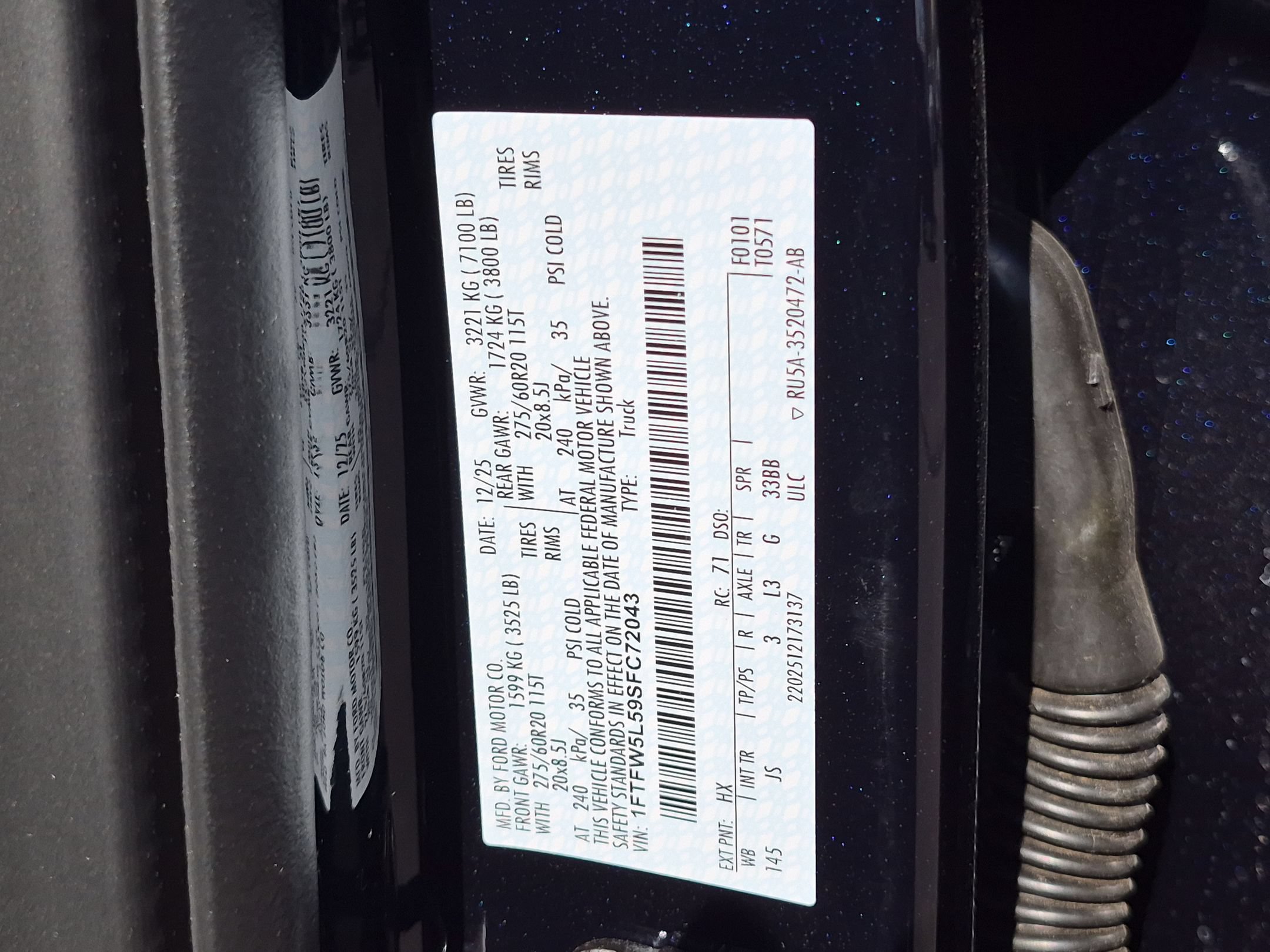 Certified 2025 Ford F150 Lariat w/ Equipment Group 501A Mid AWD/4WD image 28