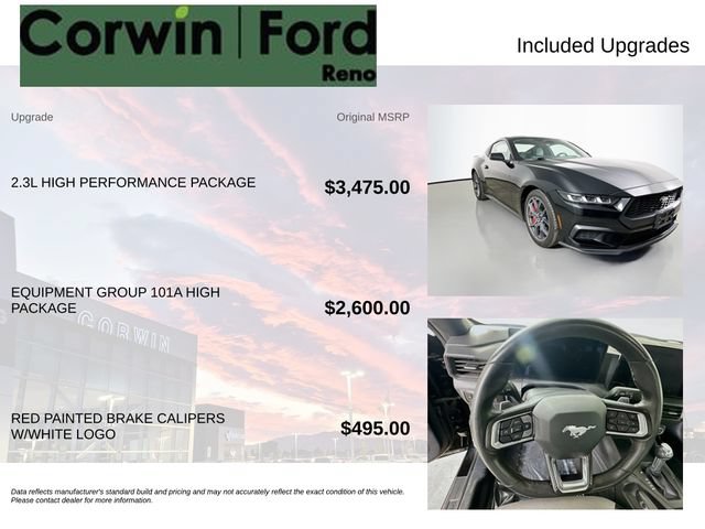 Certified 2024 Ford Mustang Coupe w/ 2.3L High Performance Package RWD image 3