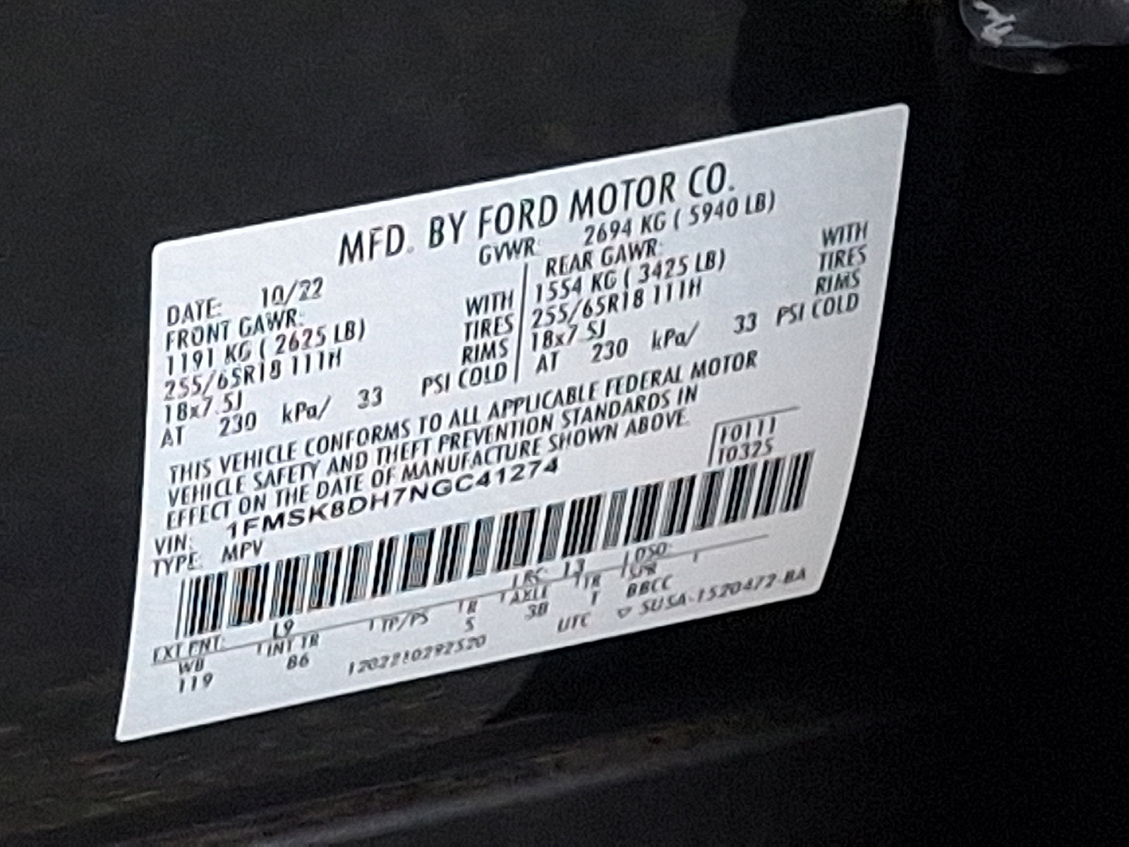 Certified 2022 Ford Explorer XLT image 27