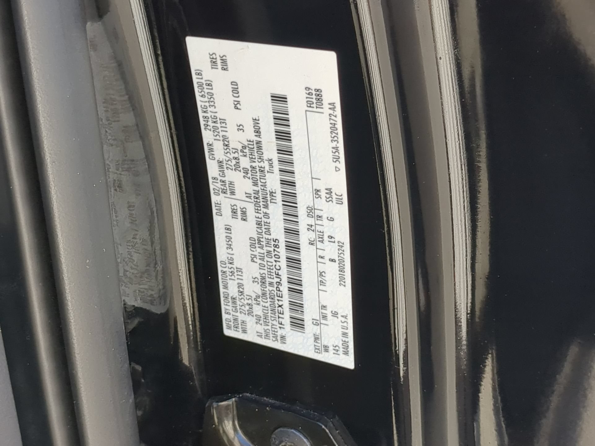 Certified 2018 Ford F150 XL w/ Equipment Group 101A Mid AWD/4WD image 70