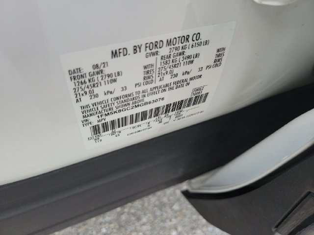 Certified 2021 Ford Explorer ST w/ Equipment Group 401A AWD/4WD image 24