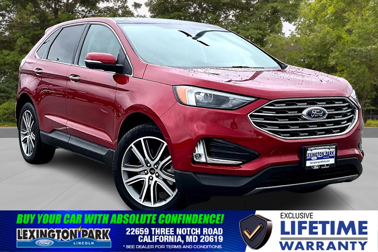 Certified 2023 Ford Edge Titanium w/ Class II Trailer Tow Package
