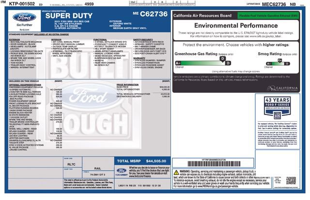 Certified 2021 Ford F350 XL w/ Power Equipment Group AWD/4WD image 32