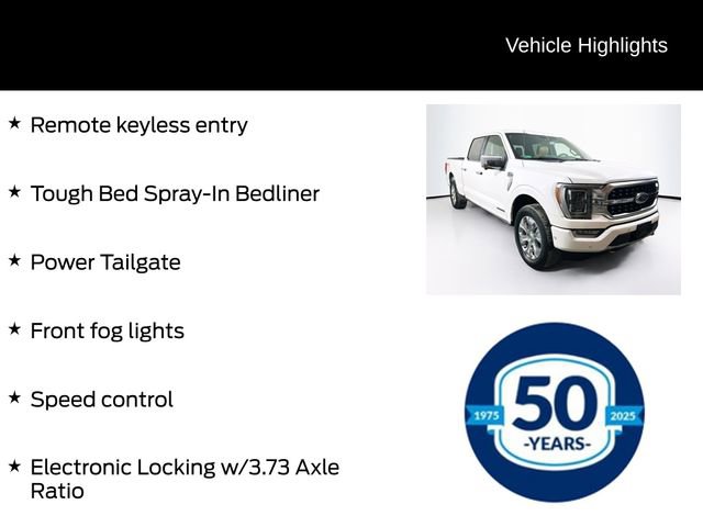 Certified 2023 Ford F150 Platinum w/ Equipment Group 701A High image 31
