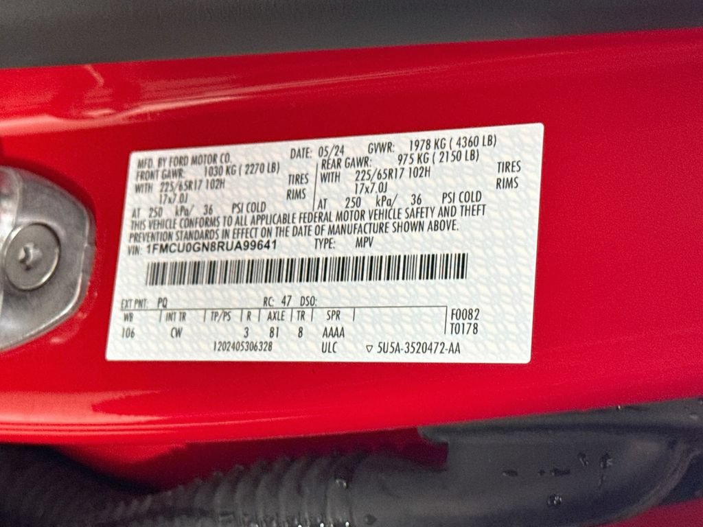 Certified 2024 Ford Escape Active w/ Cold Weather Package FWD image 31