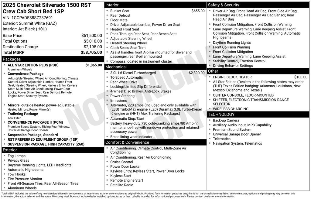 Used 2025 Chevrolet Silverado 1500 RST w/ All Star Edition Plus RWD image 5