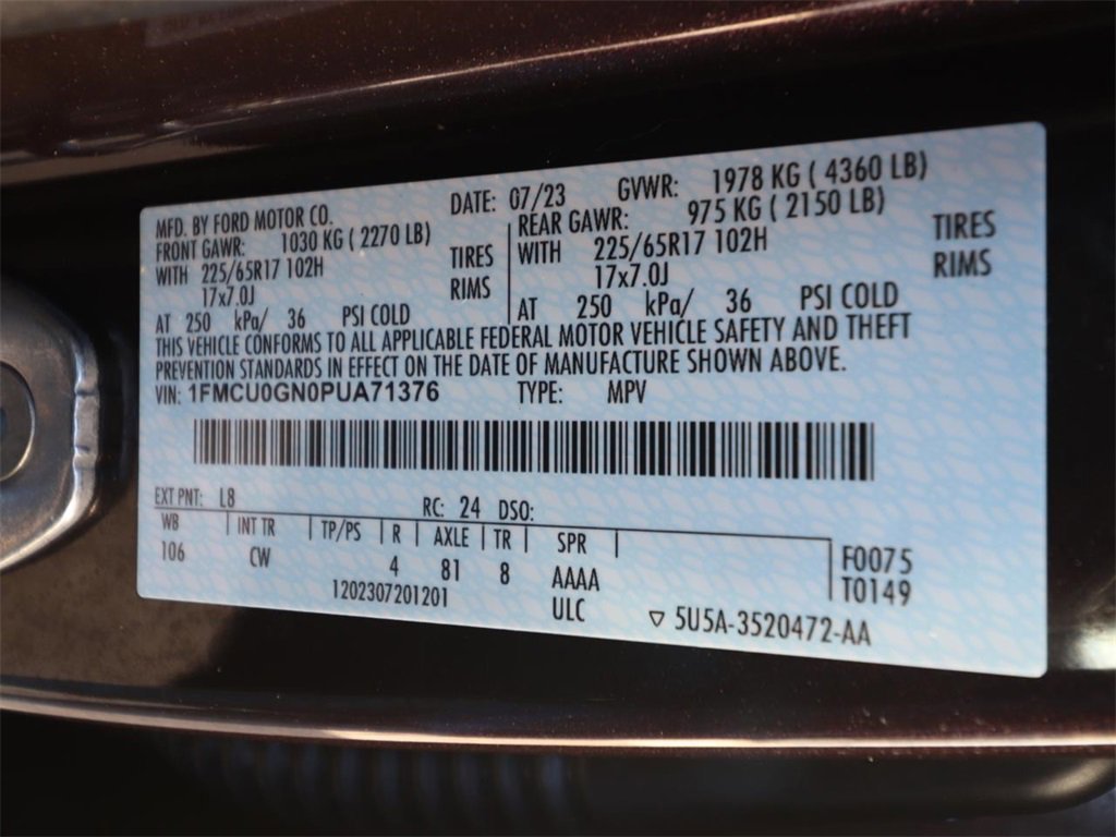 Certified 2023 Ford Escape Active w/ Tech Pack #2 image 23