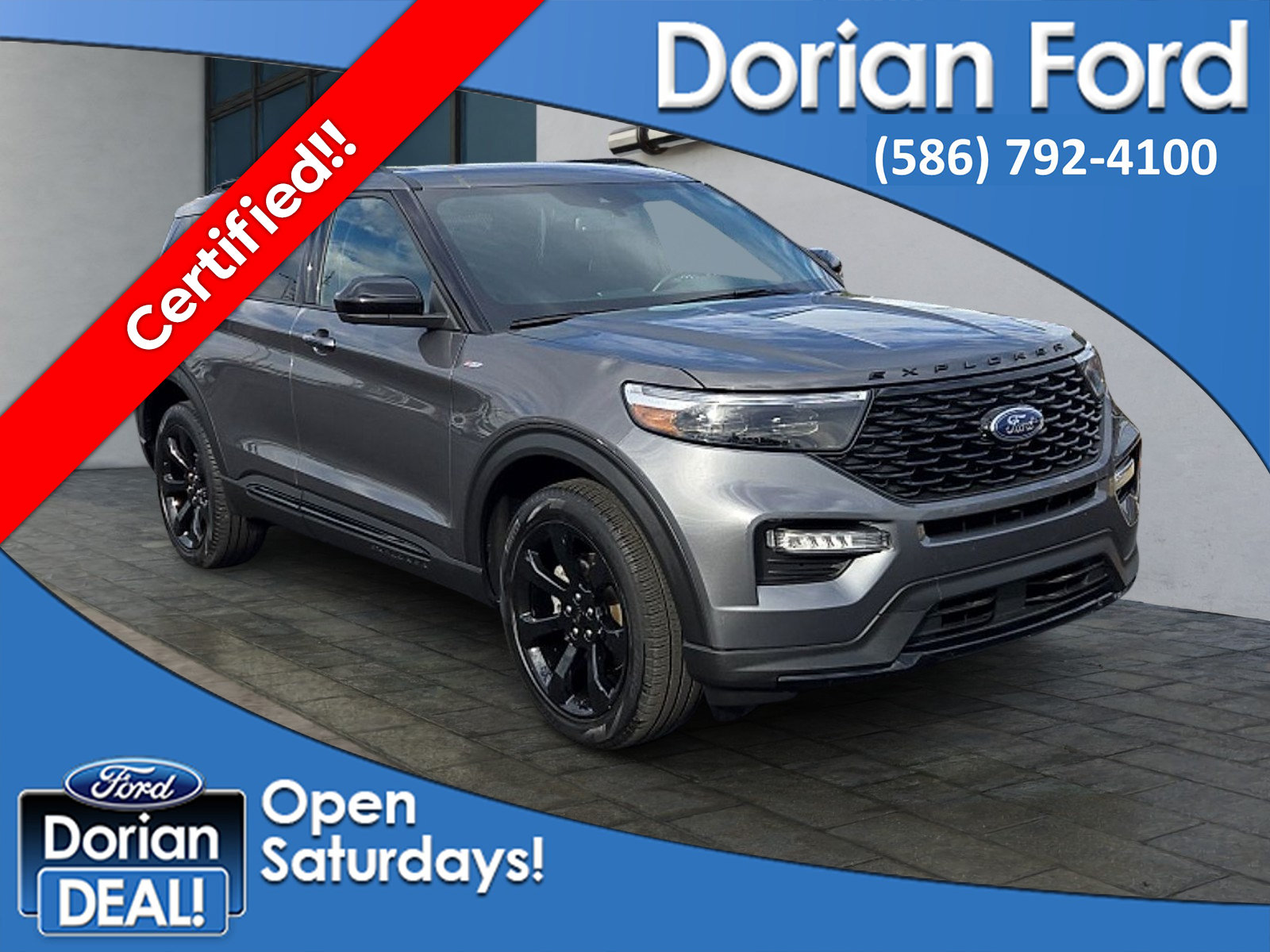 Certified 2023 Ford Explorer ST-Line AWD/4WD image 1