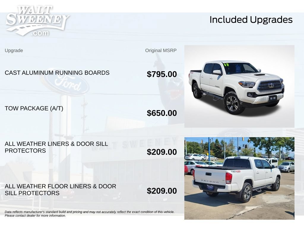 Used 2017 Toyota Tacoma TRD Sport w/ Tow Package (A/T) AWD/4WD image 12