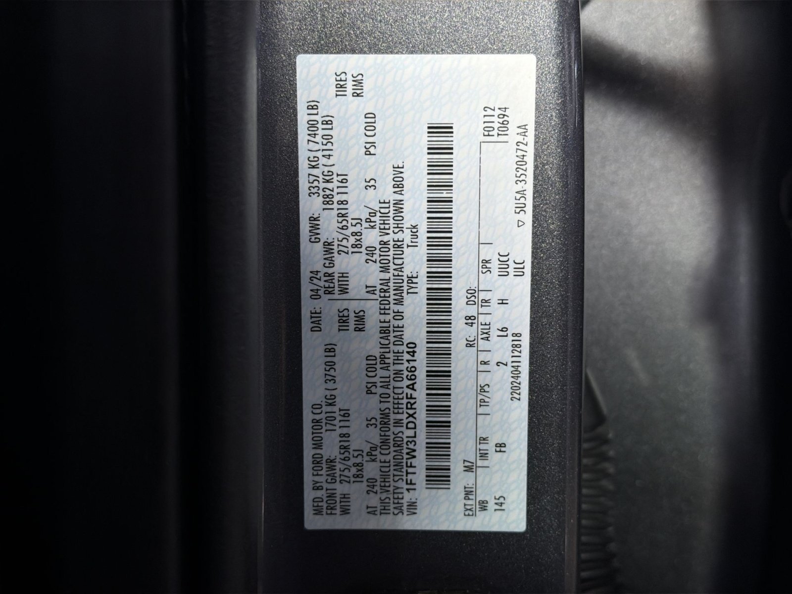 Certified 2024 Ford F150 XLT w/ Equipment Group 302A MID AWD/4WD image 34