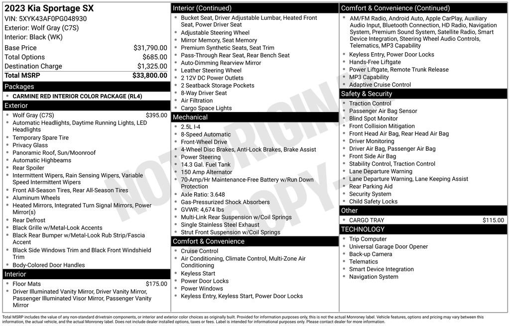 Used 2023 Kia Sportage SX FWD image 41