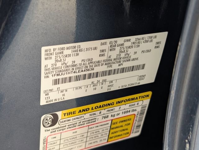 Certified 2020 Ford Expedition XLT w/ Equipment Group 202A image 19