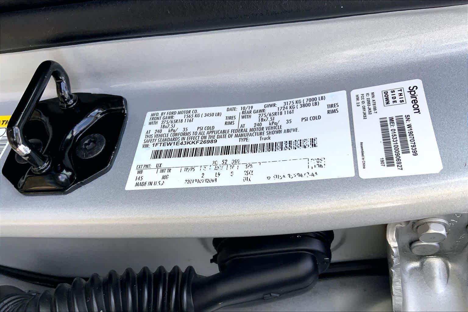 Certified 2019 Ford F150 XLT w/ Equipment Group 302A Luxury AWD/4WD image 33
