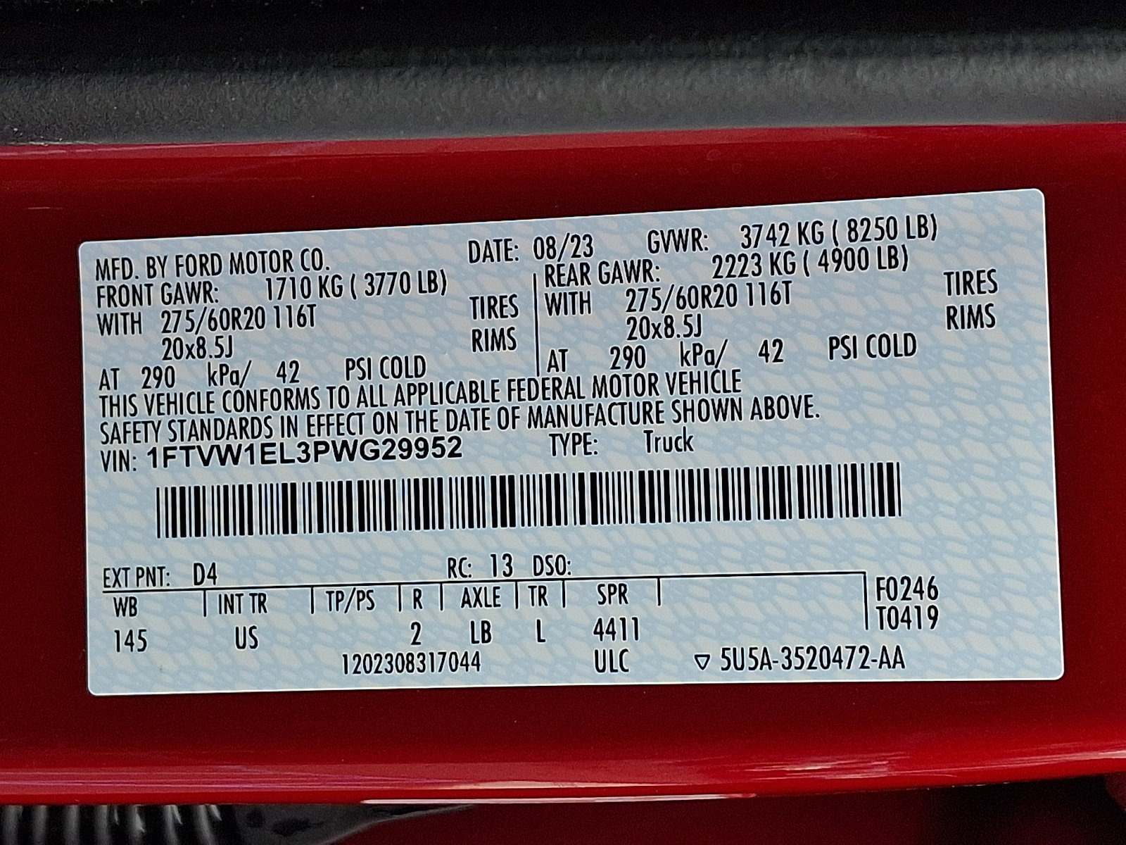 Certified 2023 Ford F150 Lightning XLT w/ Equipment Group 312A High image 27