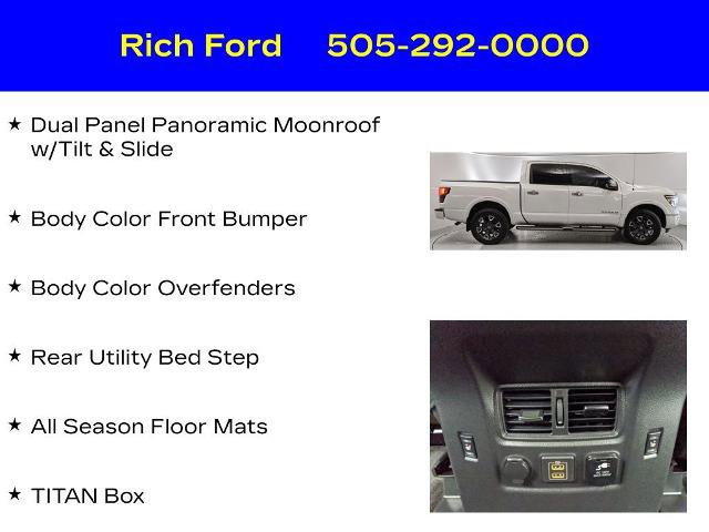 Used 2021 Nissan Titan Platinum Reserve w/ Moonroof Package AWD/4WD image 26