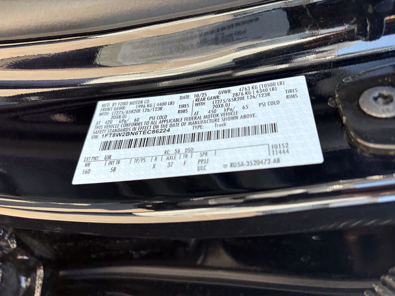 Certified 2026 Ford F250 Lariat w/ Black Appearance Package AWD/4WD image 35
