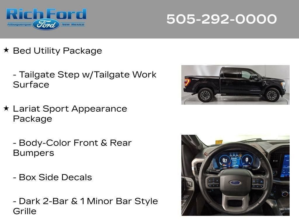 Certified 2023 Ford F150 Lariat w/ Max Trailer Tow Package AWD/4WD image 89