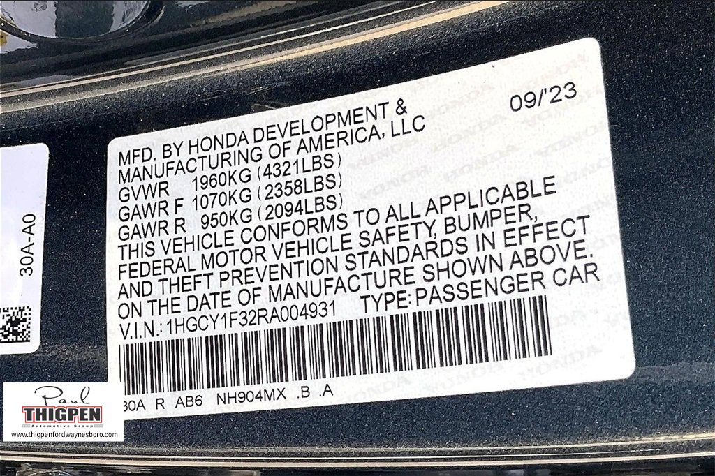 Used 2024 Honda Accord EX image 33