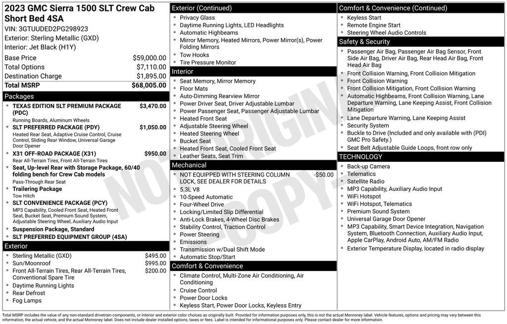 Used 2023 GMC Sierra 1500 SLT AWD/4WD image 5