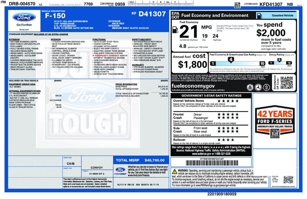 Certified 2019 Ford F150 XLT AWD/4WD image 27