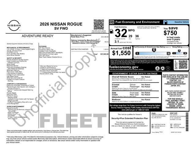 Used 2026 Nissan Rogue SV FWD image 38