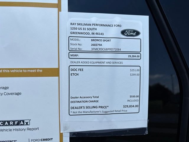 Certified 2023 Ford Bronco Sport Outer Banks w/ Tech Package AWD/4WD image 3