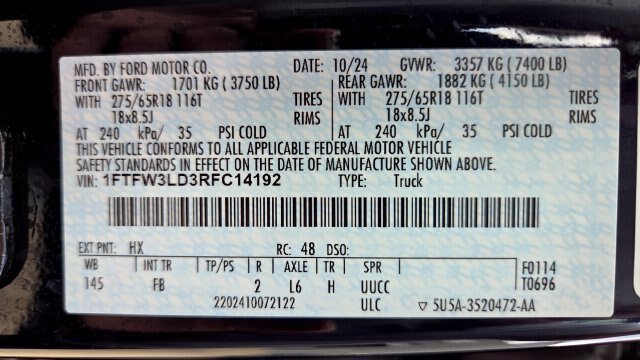 Certified 2024 Ford F150 XLT w/ Equipment Group 302A MID AWD/4WD image 23