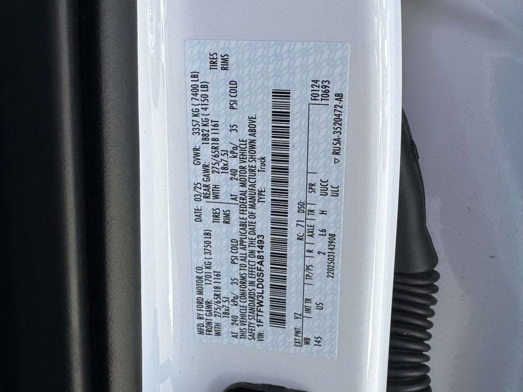 Certified 2025 Ford F150 XLT w/ Equipment Group 301A Standard AWD/4WD image 27
