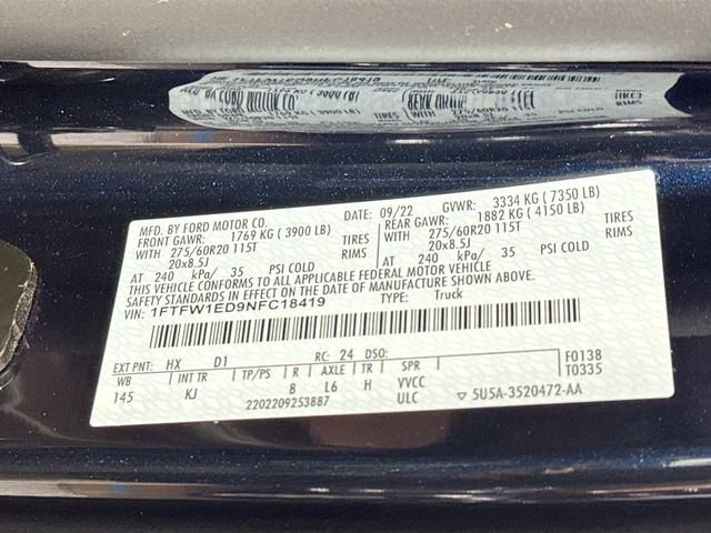 Certified 2022 Ford F150 King Ranch w/ Equipment Group 601A High image 38