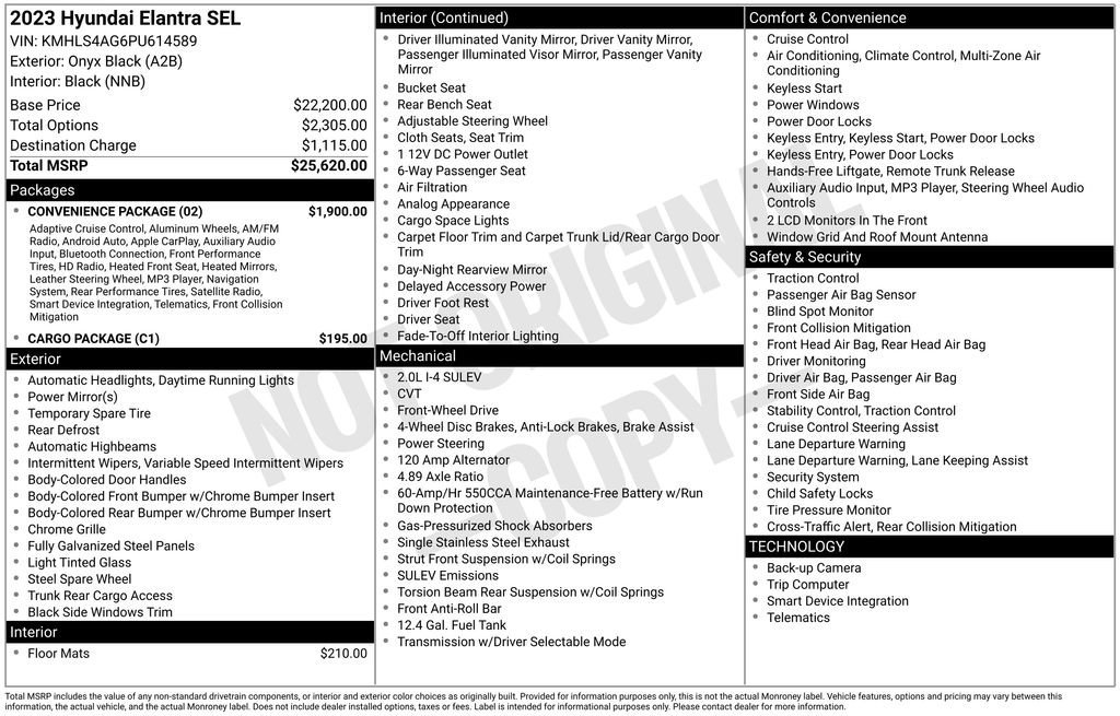 Used 2023 Hyundai Elantra SEL w/ Convenience Package image 34