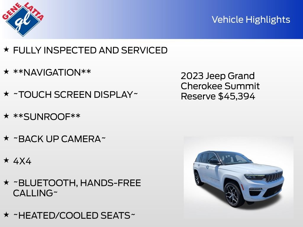 Used 2023 Jeep Grand Cherokee Summit AWD/4WD image 33