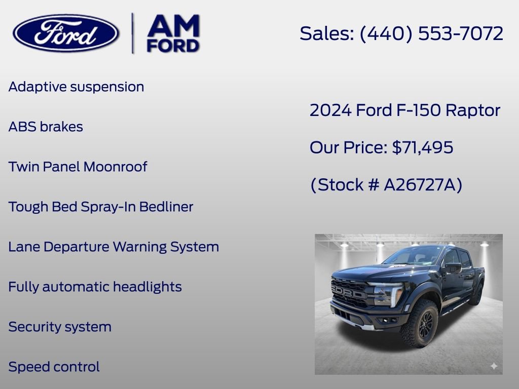 Certified 2024 Ford F150 Raptor AWD/4WD image 14