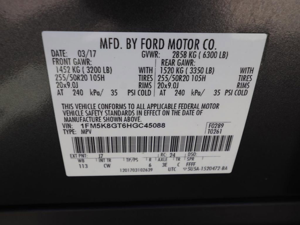 Certified 2017 Ford Explorer Sport image 28