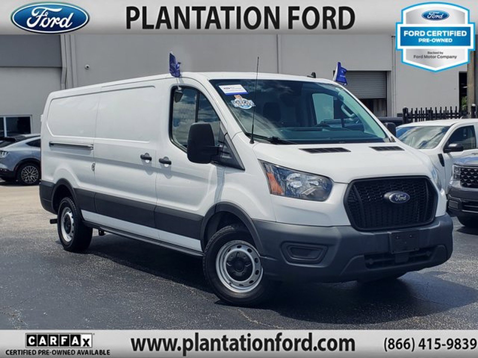 Certified 2021 Ford Transit 150 Low Roof w/ Load Area Protection Package RWD image 1
