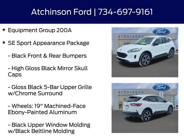 Certified 2022 Ford Escape SE w/ SE Sport Appearance Package image 12
