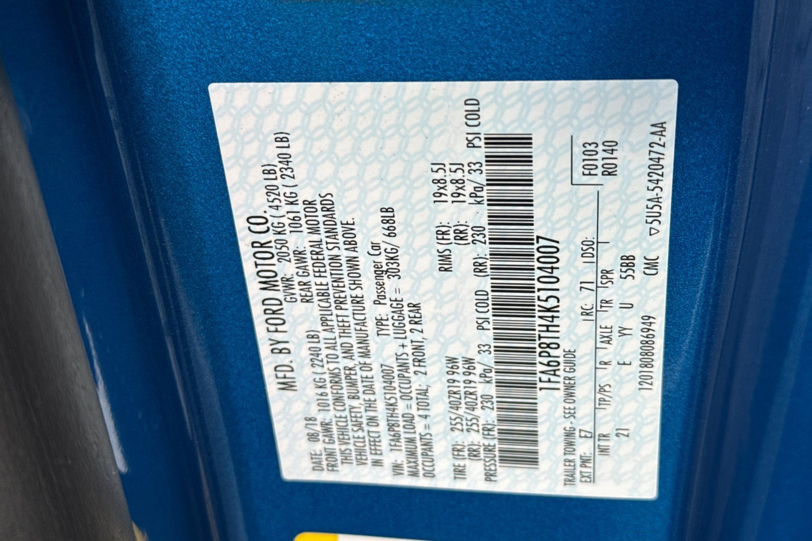 Certified 2019 Ford Mustang Coupe w/ Equipment Group 101A image 28