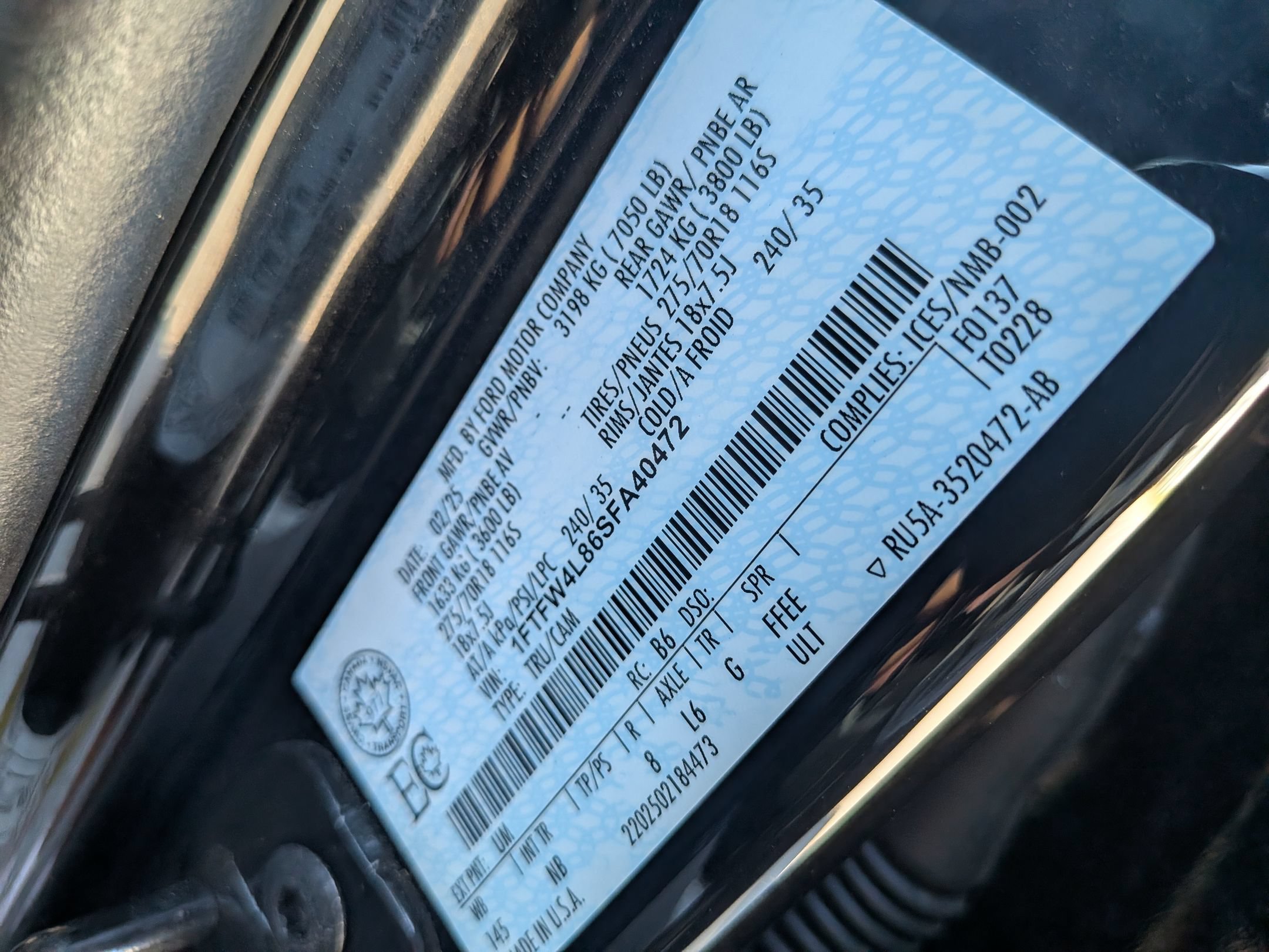 Certified 2025 Ford F150 Tremor w/ Equipment Group 402A High AWD/4WD image 39