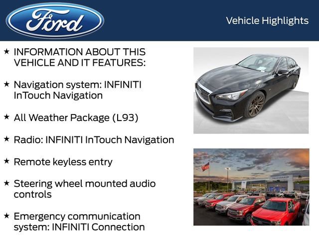 Used 2019 INFINITI Q50 Sport w/ All Weather Package (L93) image 6