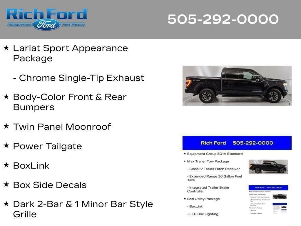 Certified 2023 Ford F150 Lariat w/ Max Trailer Tow Package AWD/4WD image 33